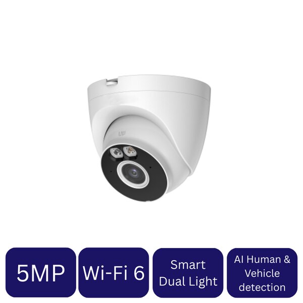 5MP Wi-Fi Smart Light Active Deterrence Turret Network Camera (CAM ...